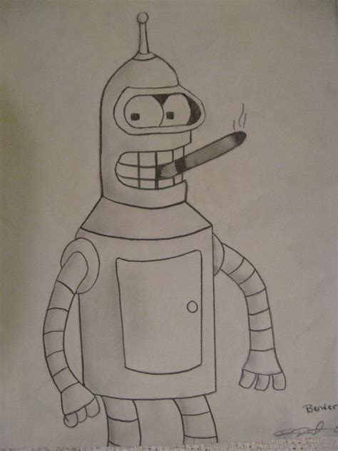 Bender Sketch By Rocketman21 On Deviantart