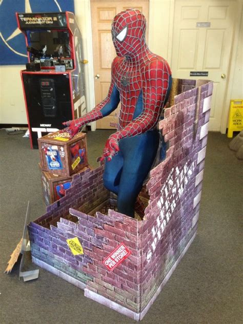 Life Size Marvel Spiderman W Rare Display Aurora Illinois