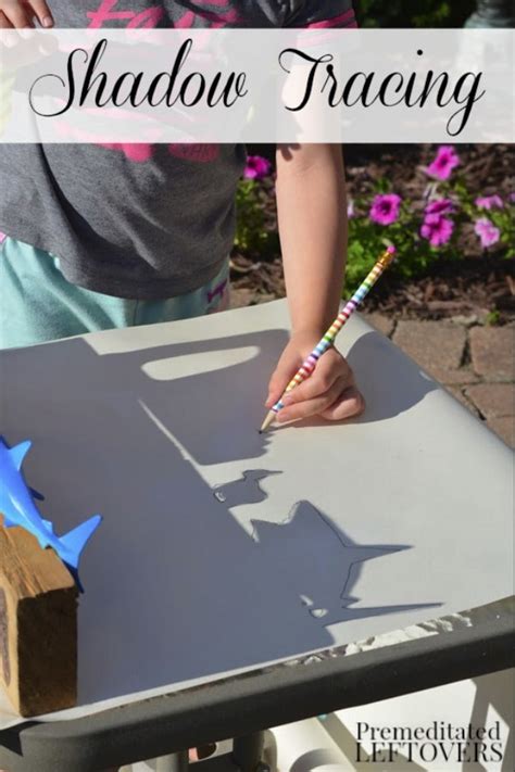 Choose a spot outside that could have some interesting shadows or shading. Sunshine Shadows Tracing Activity for Kids