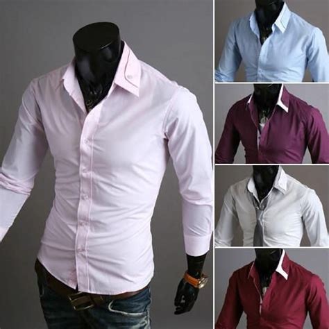 Mens Trendy Collar Design Dress Shirt Mens Shirt Dress Mens Trendy