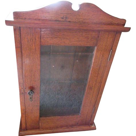 Victorian Wall Cabinet Antique Medicine Cabinet Curio Oak Cabinets