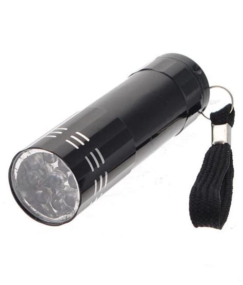 Aluminium 9 Led White Mini Hand Pocket Torch Superbright Flashlight