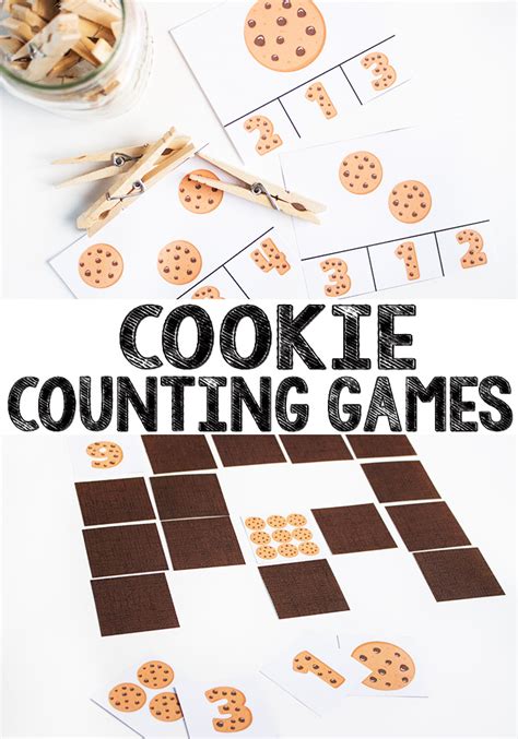 Cookie Counting Printable Game In The Playroom