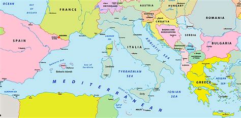 Mediterranean Countries Worldatlas