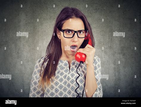 Retro Woman Shocked Expression Hi Res Stock Photography And Images Alamy