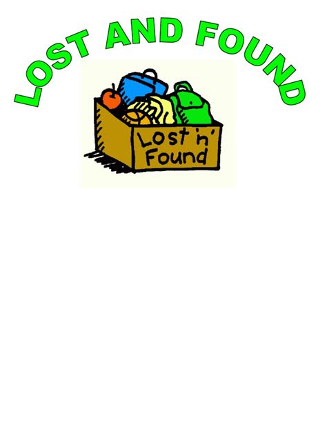 Lost And Found Template