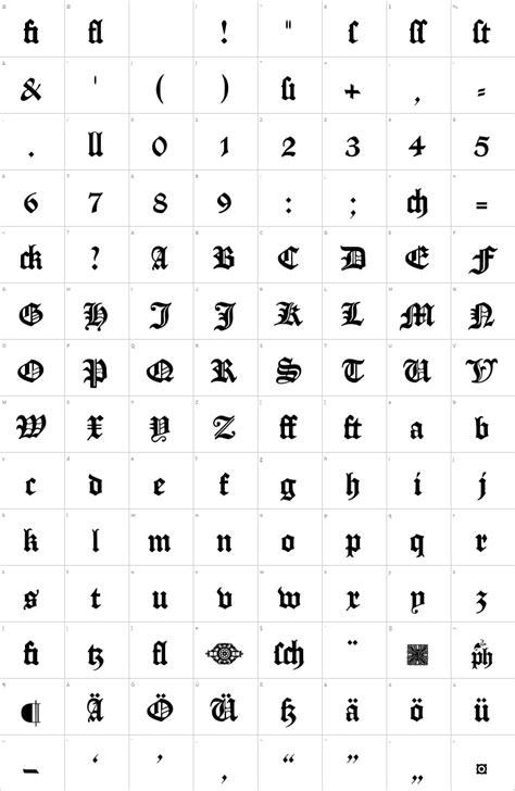 Manuskript Gotisch Font Zillion