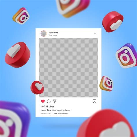 Premium Psd Social Media Instagram Post Mockup