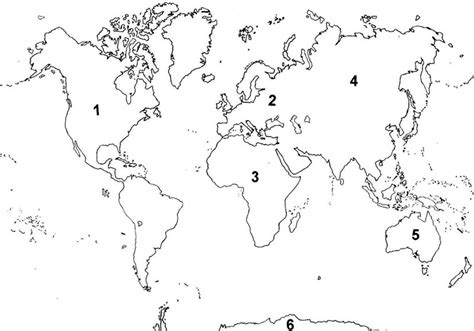 Mapa De Continentes Para Colorear Mapa Para Colorear Mapas Mapa De My