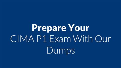 How To Pass Cima P1 Exam In Easy Way Cima P1 Braindumps Youtube