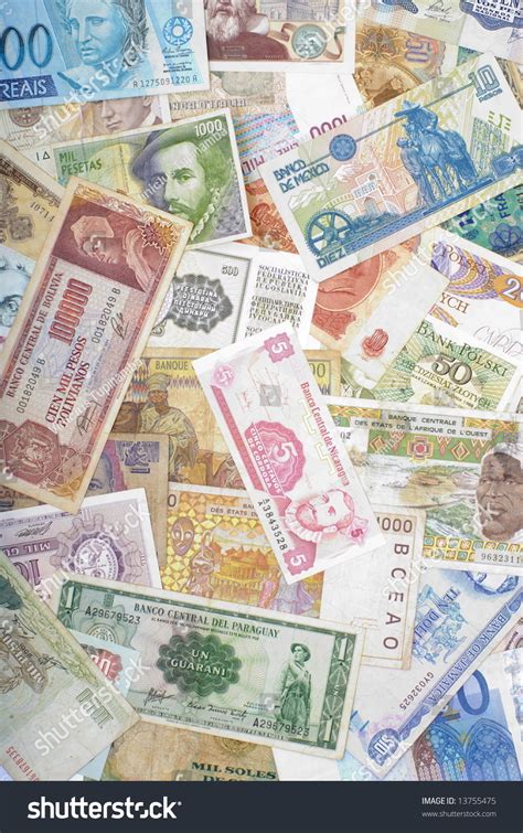 Various Currencies Countries Spanning World Stock Photo Edit Now 13755475