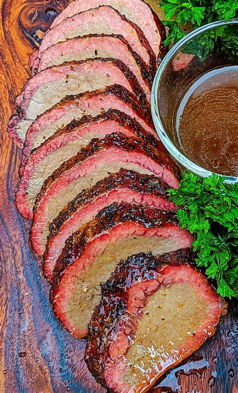 Simmer a few more minutes. Smoked Eye Round w/ Au Jus | Recipe | Beef eye round roast, Smoked eyes, Beef eye round steak