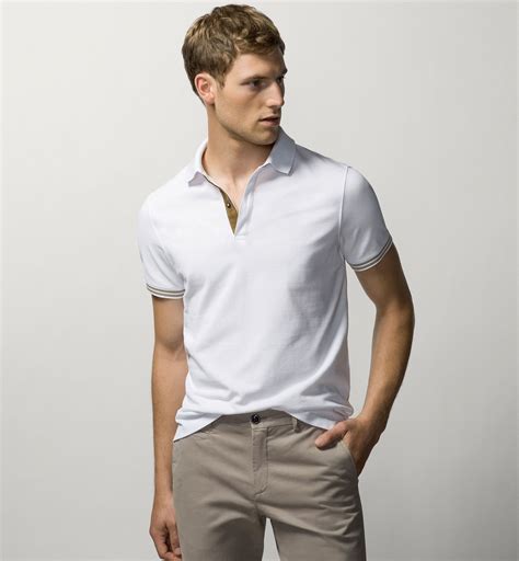 The spring/summer 2019 men's polo shirts collection at massimo dutti. DOUBLE COLLAR POLO SHIRT - Polos - MEN - United States ...