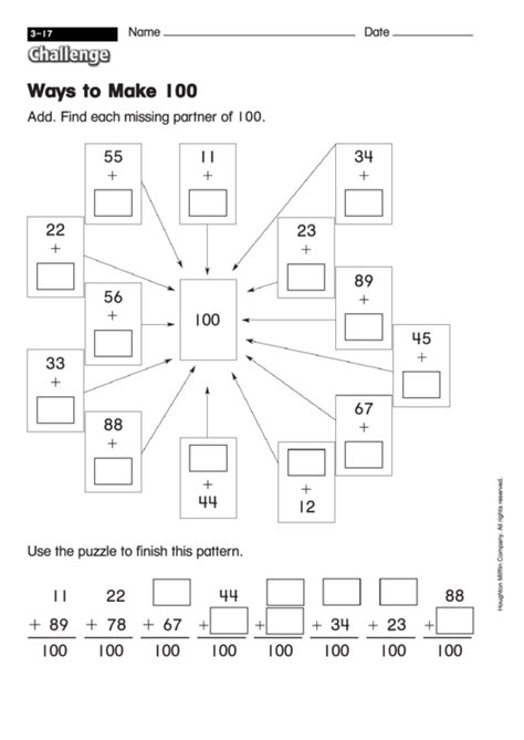 Ways To Make 100 Math Worksheet With Answers Printable Pdf Download