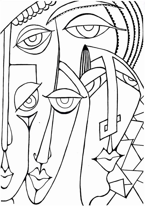 Picasso Famous Paintings Coloring Page Sketch Coloring Page