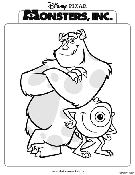 44 Disney Coloring Pages Monsters Inc