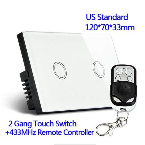 Us Standard 433mhz Remote Control Wall Touch Switch With Pilot Luxury