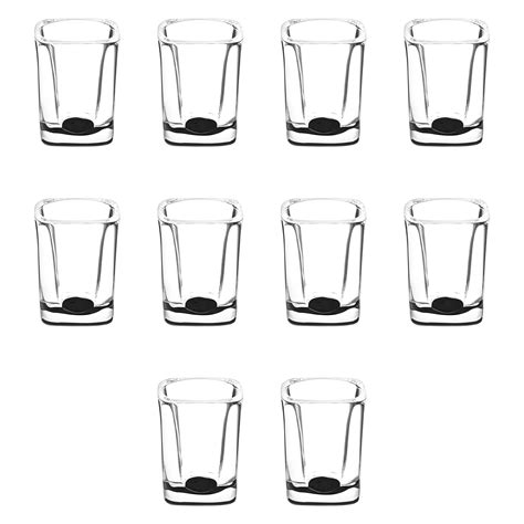 Square Shot Glasses By Arc 2 Oz Set Of 10 Bulk Pack Great For Weddings Birthdays Parties