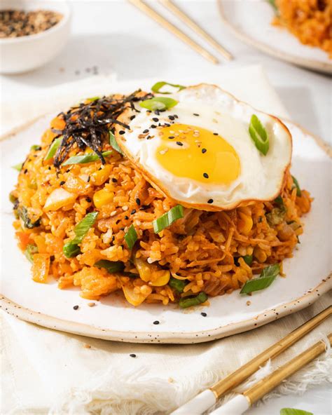 Kimchi Fried Rice Kimchi Bokkeumbap 김치볶음밥 Takes Two Eggs
