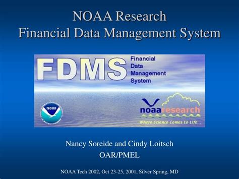 Ppt Noaa Research Financial Data Management System Powerpoint