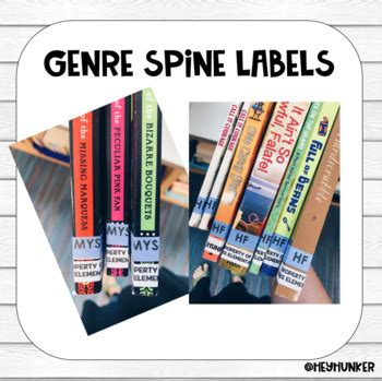 Download or make own binder spine labels and binder templates, either for your home or for your office. Genre Book Spine Labels by heyhunker | Teachers Pay Teachers
