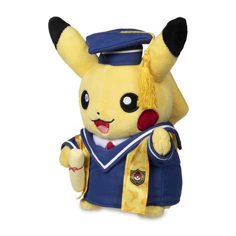 Toys And Hobbies Tv And Movie Character Toys Pokemon Center Graduation Pikachu Plush Toy And 2 Pins