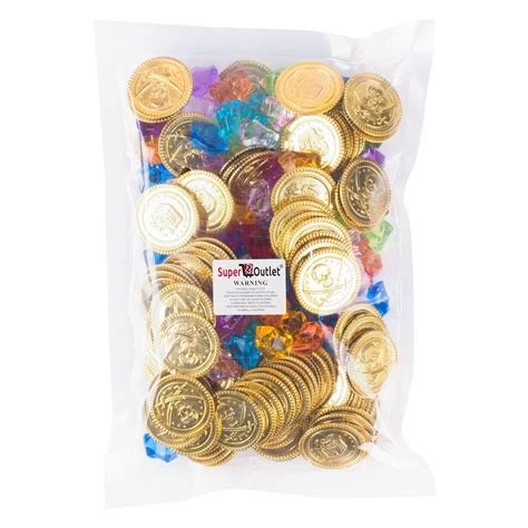 Mua Pirate Plastic Gold Colored Coins Buried Treasure And Pirate Gems