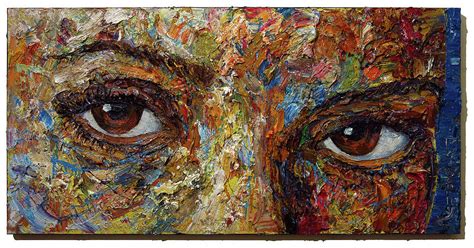 Impressionism Portrait Original Oil Painting Portrait Face Eyes