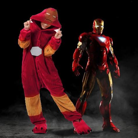 2018 New Superhero Capes Iron Man Anime Cosplay Movie Costume Jumpsuit Sleepwear Women Adult