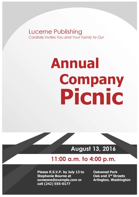 Corporate Picnic Invitations Invitation Design Blog