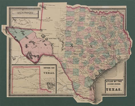 Map Of Northern Texas The Portal To Texas History