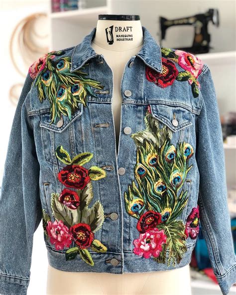 Colorful Embroideries Transforms Humble Denim Jackets Into Wearable
