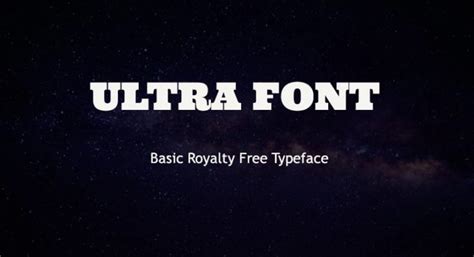 Ultra Font Free Download The Fonts Magazine
