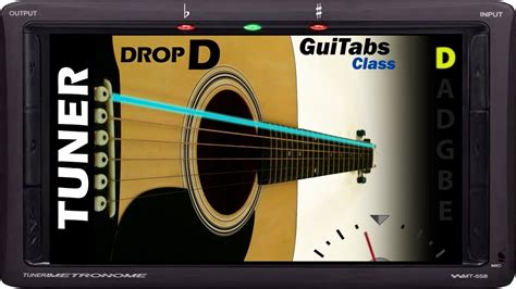 Drop D Tuning 🎸📟 Guitar Tuner Drop D D A D G B E Guituners 🎸