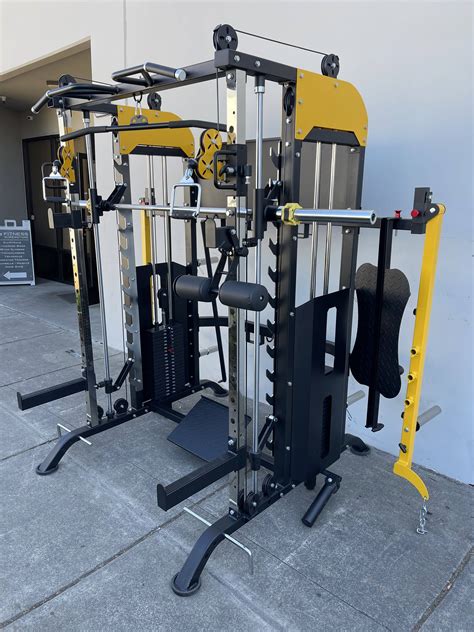 French Fitness Fsr90 Functional Trainer Smith And Squat Rack Machine