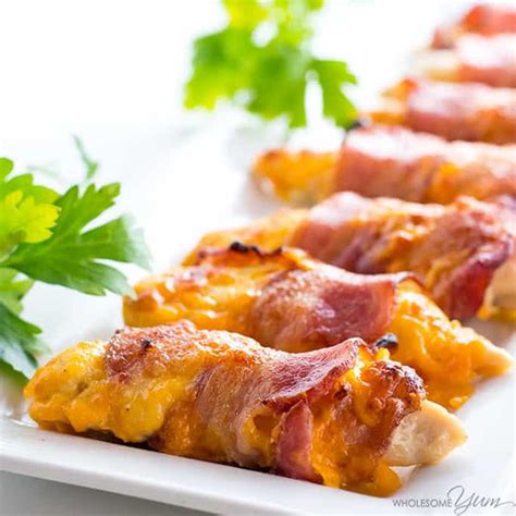 Baked Bacon Wrapped Chicken Tenders Recipe 3 Ingredients Recipes