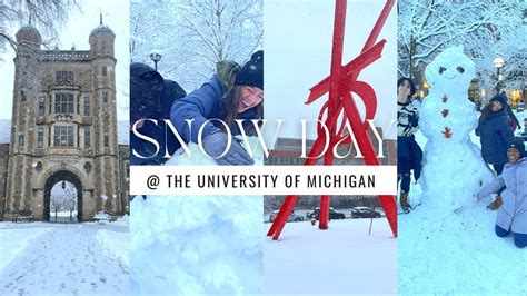 Snow Day At The University Of Michigan Sabrendii Youtube