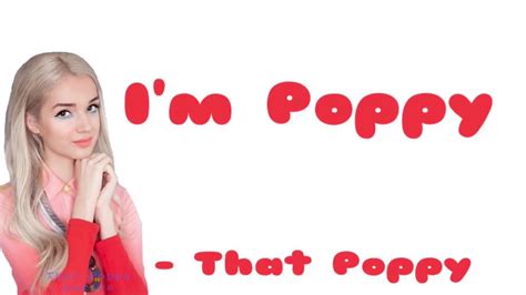 That Poppy Im Poppy Lyrics Youtube
