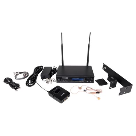 Wireless Microphone Kit with Beltpack Transmitter and Over Ear Microphone | AtlasIED - Protect ...