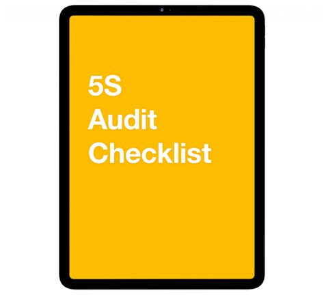 5s Audit Checklist Azumuta