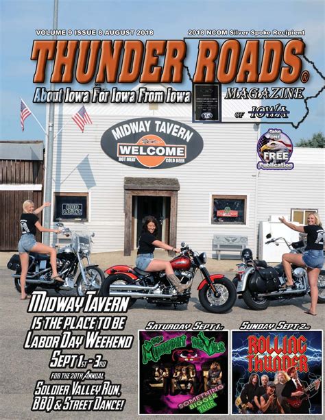 Thunder Roads Magazine Of Iowa August 2018 By Thunder Roads Magazine Of