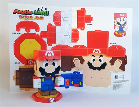 Matt Hawkins Mario And Luigi Paper Jam Papercraft Premium