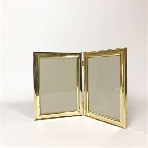 Vintage Brass Frame 5x7 Brass Frame Brass Bifold Frame 5x7 Frame Vintage Frame Gold Frame
