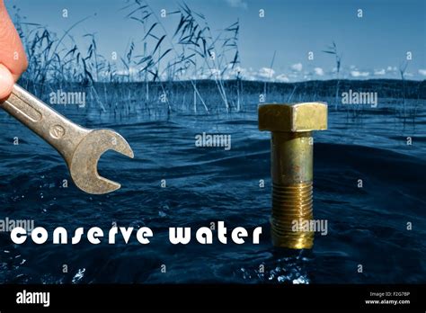 Conserve Water Conceptual Image Stock Photo Alamy