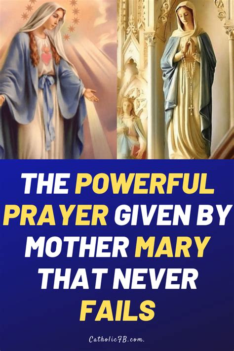 The Powerful Miracle Prayer Given By Mother Mary That Never Fails