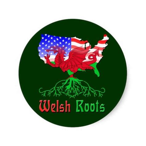American Welsh Roots Stickers Zazzle Stickers Tool Design Roots