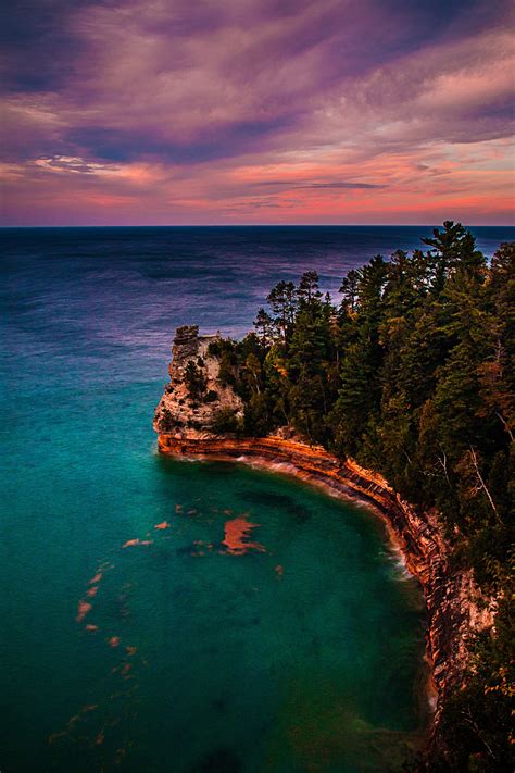Pictured Rocks National Park Miners Castle On The Coast Michigan