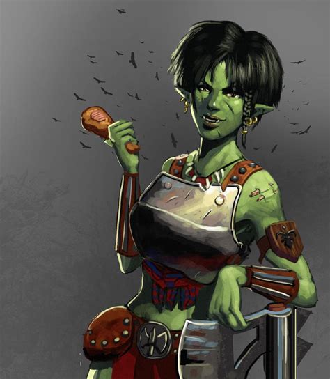 orcish female warrior by beaver skin on deviantart