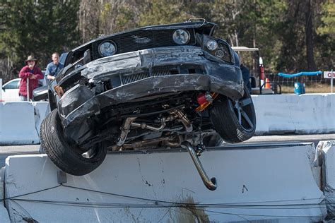 Crash Sequence Mustang Nearly Ejected From Green Cove Dragway