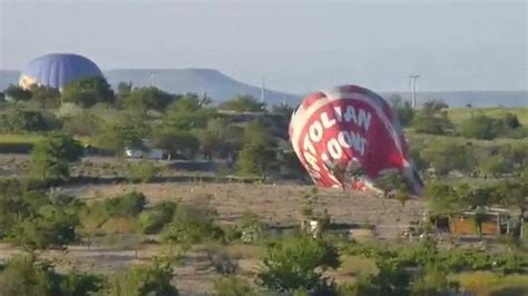 Turkey One Killed In Mid Air Balloon Crash World News Sky News